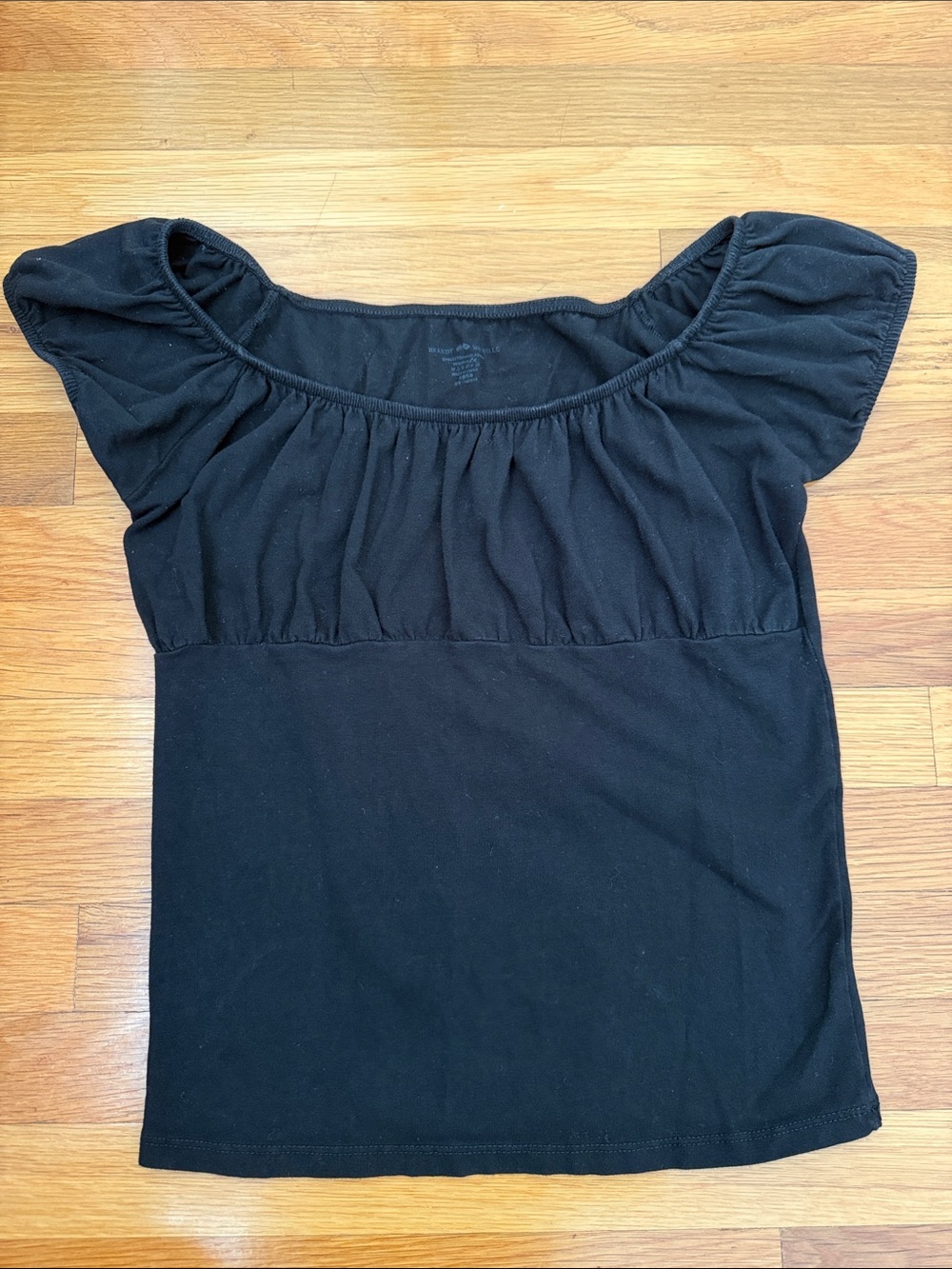 Brandy Melville Black Scoop Neck Top